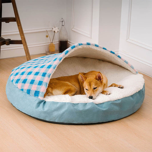 Soft Thickness Round Dog Bed Pet Nest Bed